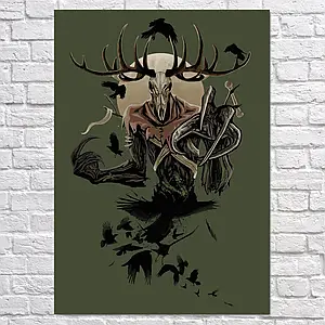 Плакат "Відьмак, Лісовик, Witcher", 60×43см