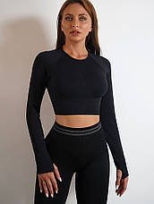 Лосини з ефектом пуш-ап M, Чорний, фото 3