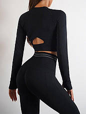 Лосини з ефектом пуш-ап M, Чорний, фото 4