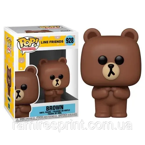 Фігурка Funko Pop Line Friends Brown Браун 10см №928 KSv