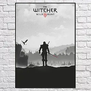 Плакат "Відьмак Геральт, Witcher", 60×43см