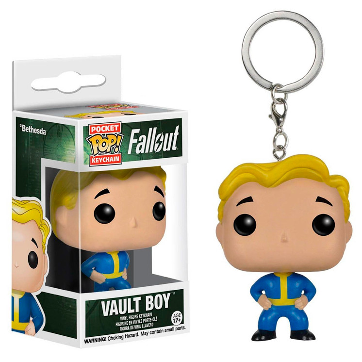 Фігурка брелок Funko Pop Фаллаут Волт Бій Fallout Vault Boy 4 см