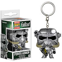 Фігурка брелок Funko Pop Фаллаут Силова броня T-51 Fallout Power Armor 4 см