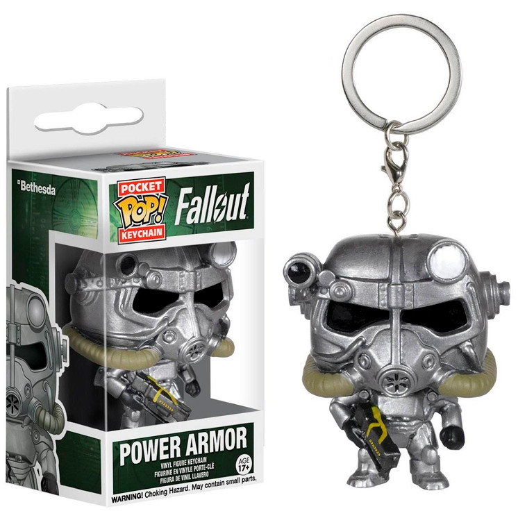 Фігурка брелок Funko Pop Фаллаут Силова броня T-51 Fallout Power Armor 4 см