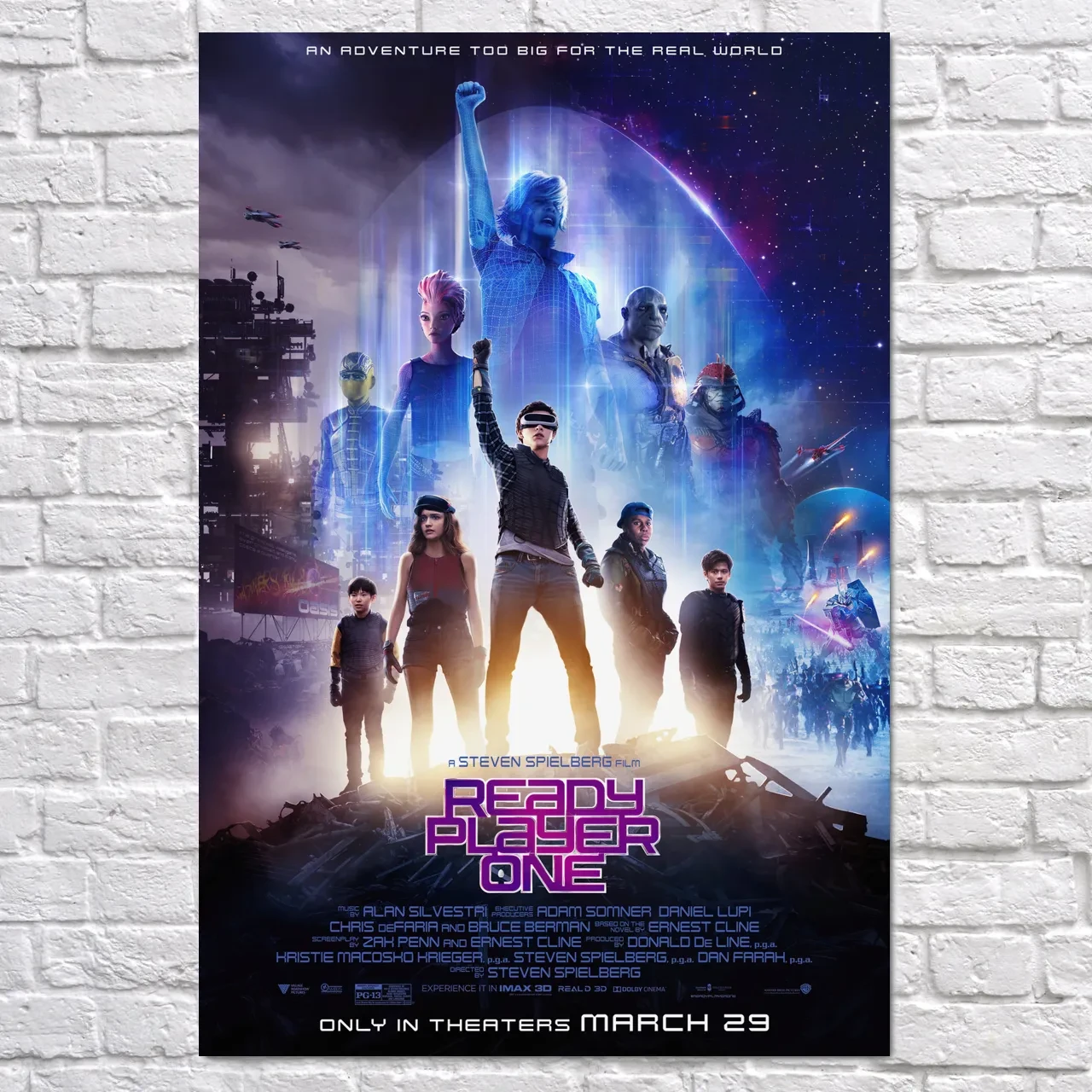 Плакат "Першому гравцю приготуватися, Ready Player One (2018)", 60×43см