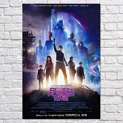 Плакат "Першому гравцю приготуватися, Ready Player One (2018)", 60×43см, фото 2