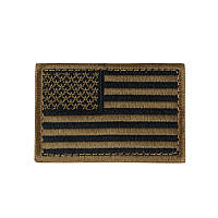 Патч шеврон флаг США Condor US FLAG PATCH 230 (вышивка) Coyote Brown