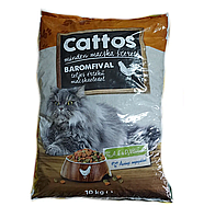 Сухий корм Cattos для котів із куркою 10 кг