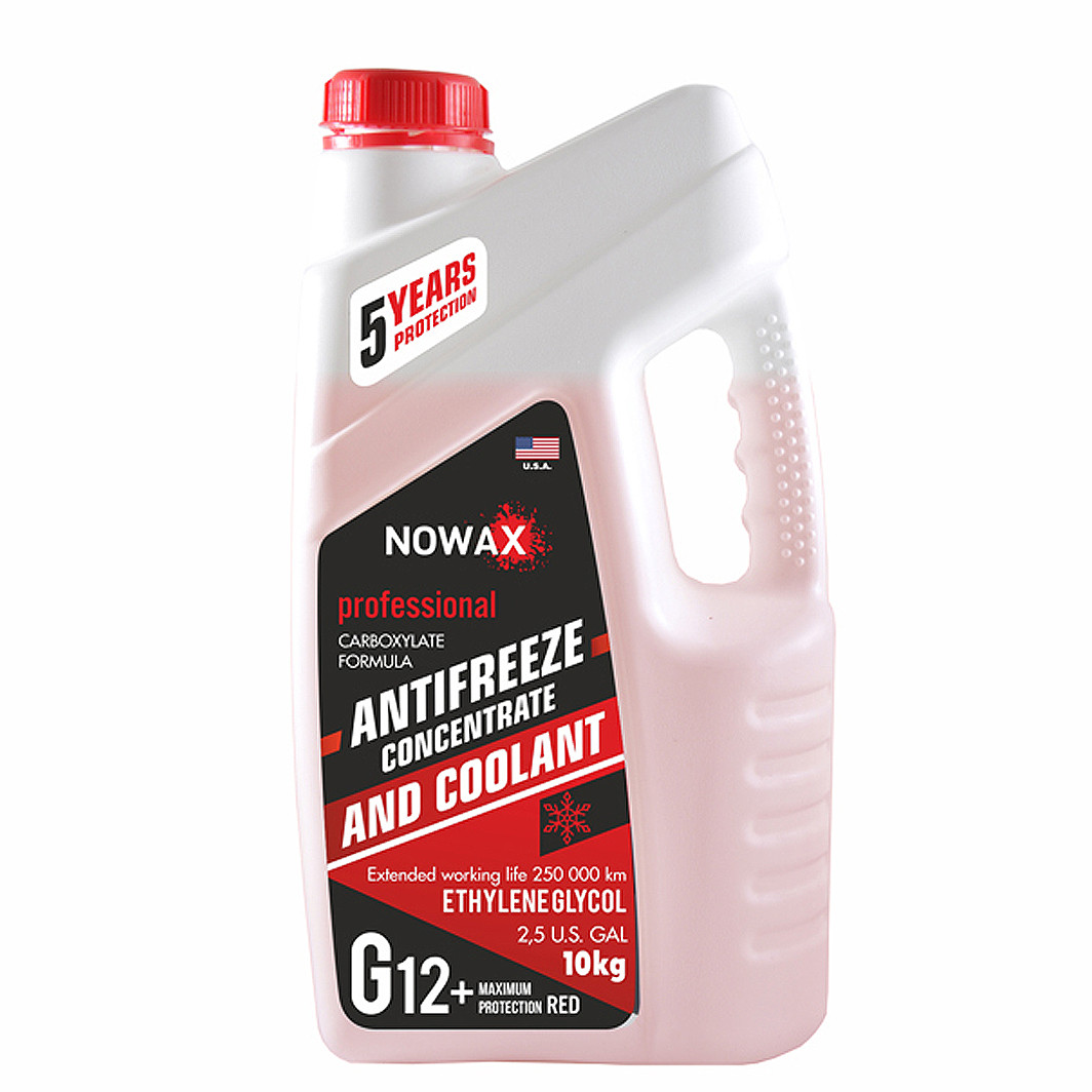 Nowax G12+ червоный, 10 л (NX10006) концентрат антифризу, фото 1