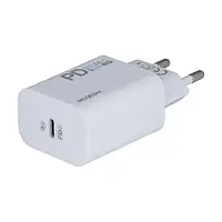 Сетевое зарядное устройство для телефона MOXOM MX-HC25 + Type-C to Lightning Cable White PD 3.0+QC3.0