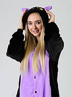 Кигуруми кошка Spooky cat пижама кигуруми черная кошка для взрослого XL (178/190)