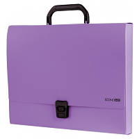 Папка - портфель Economix пластиковый A4 на застежке 1 отделение, фиолетовый (E31607-12) - Топ Продаж!
