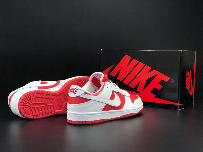Купить Чоловічі кросівки Nike SB Dunk White red найк сб данк белые с ...