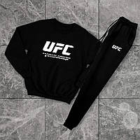 Мужской спортивный костюм UFC осенний весенний черный | Комплект Кофта Штаны весна осень лето ЮФС