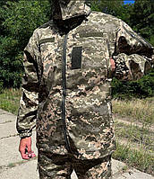 Тактическая курточка Софт-шелл, пиксель. Военная курточка ЗСУ. Софтшел. Софт шелл