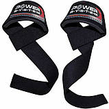 Лямки для тяги Power System PS-3400 Power Straps Black/Red, фото 3