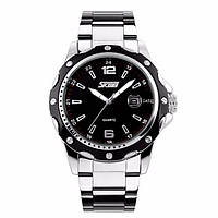 Мужские часы серебряные мужские часы Skmei Robby Steel 0992S Shoper Чоловічі годинники срібний чоловічий