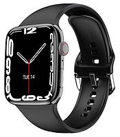 Спортивные умные часы черные Smart DT77 Max Black Shoper Спортивний розумний годинник чорний Smart DT77 Max