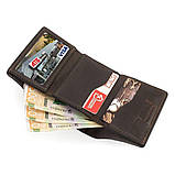 Жіночий невеликий шкіряний гаманець Grande Pelle 503620 шоколад, фото 2