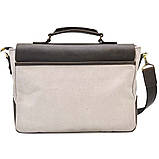 Чоловіча сумка-портфель з канвасу і шкіри RGj-3960-3md TARWA, фото 5