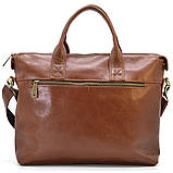 Шкіряна чоловіча сумка кольору хеннессі TARWA GB-7120-3md, фото 5