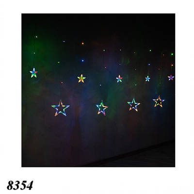 Гірлянда Зірки 3 м прозорий шнур