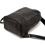 Жіночий коричневий шкіряний рюкзак TARWA RC-2008-3md середнього розміру, фото 7