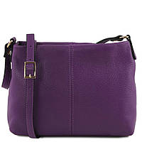 Жіноча шкіряна сумка через плече TL141720 Tuscany Leather (Фіолетовий)