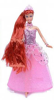 Кукла в образе русалки (8188), розовое платье