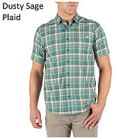 Рубашка 5.11 HUNTER PLAID SHORT SLEEVE SHIRT, 71374 Medium, Dusty Sage Plaid