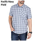 Сорочка на короткий рукав 5.11 CARSON PLAID SHORT SLEEVE SHIRT 71394 Medium, Black Plaid, фото 3