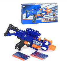 Дитячий бластер 7055 з 20 м'якими патронами на батарейках від 6 років