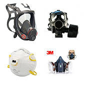 Респіратори, напівмаски, повнолицеві маски, протигази, фільтри