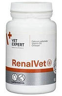 Вітамінна домішка Реналвет Vetexpert у разі захворювань нирок у собак і кішок, 60 капсул