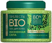 Принадність Bio гель для волосся Життєва Сила з екстрактом зеленого чаю, сильна фіксація, 250 мл