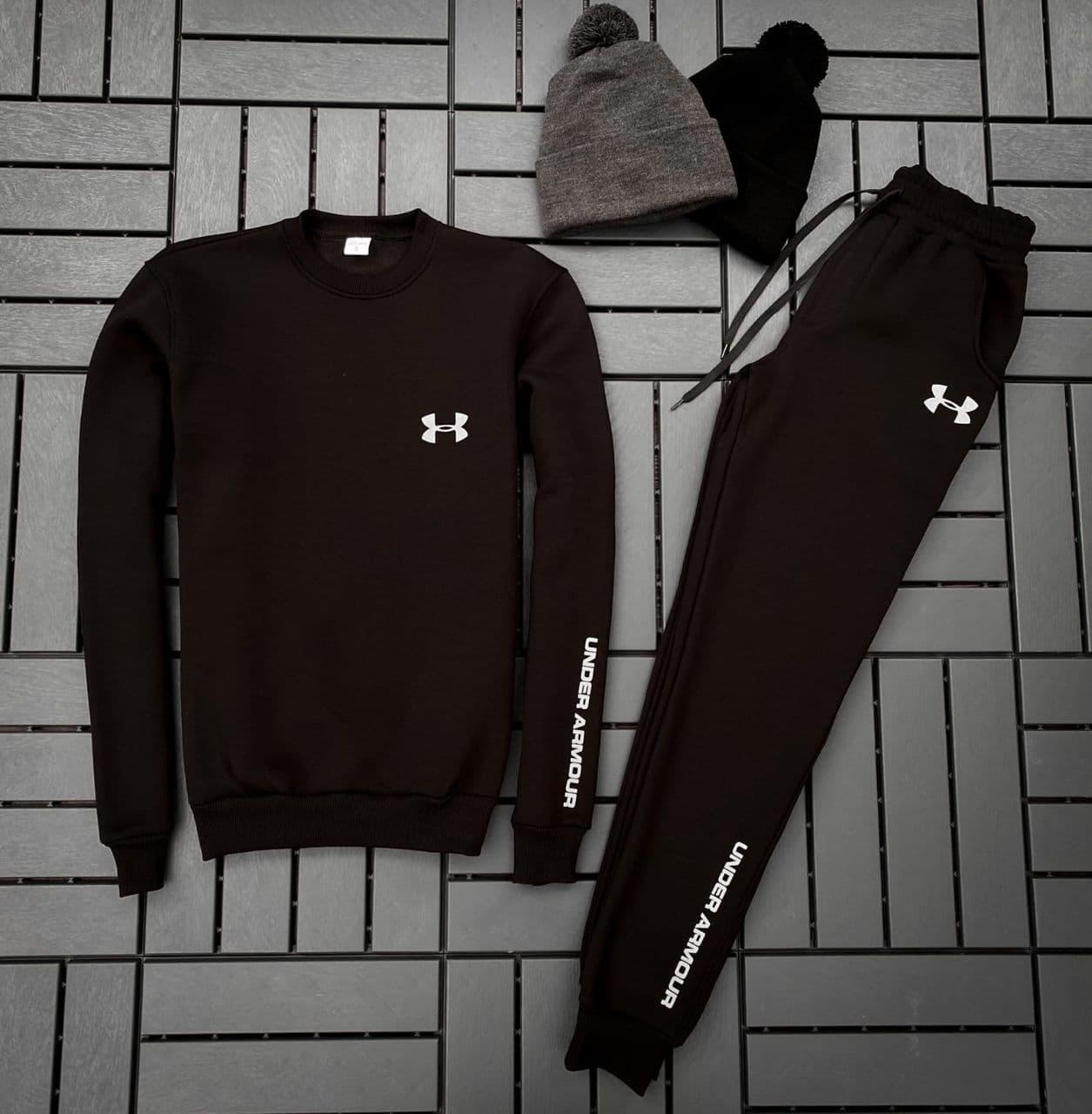 Спортивний костюм чоловічий зимовий Under Armour (Андер Армор) чорний ...