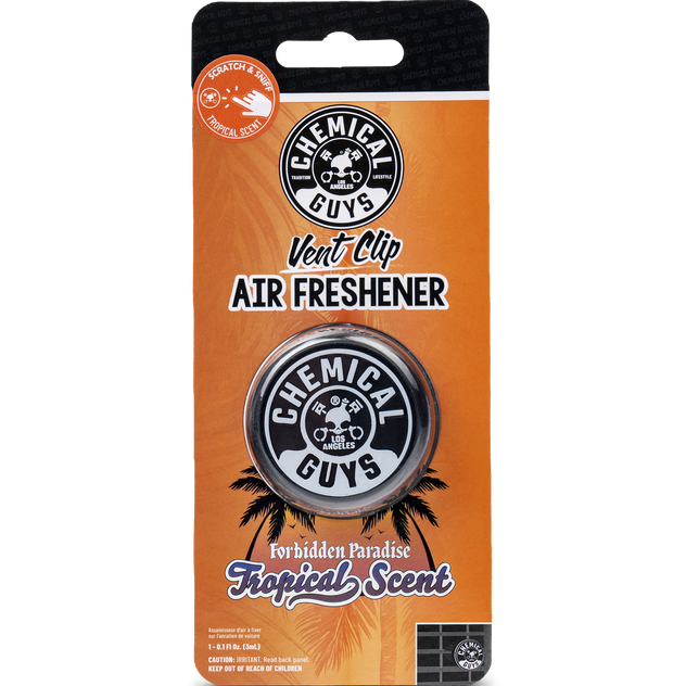 Ароматизатор для дефлектора автомобіля Chemical Guys Air Freshener Forbidden Paradise Vent Clip, Tropical Scen, фото 1