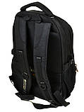 Рюкзак міський чорний es924 black спортивний шкільний туристичний сумка для ноутбука 27 л, фото 3