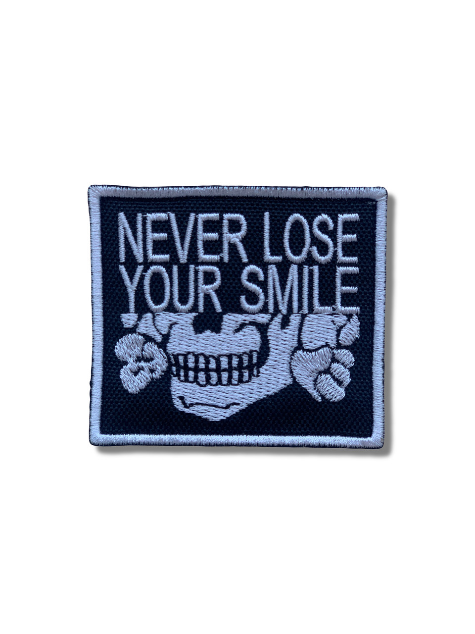 Шеврон Never lose your smile на липучці