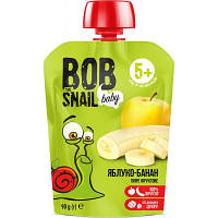 Детское пюре Bob Snail Улитка Боб Яблоко-банан 90 г (4820219343028)