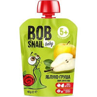 Детское пюре Bob Snail Улитка Боб Pouch Яблоко-Груша, 90 г (4820219343011)