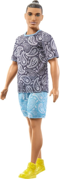 Лялька Кен Модник у футболці з візерунком пейслі Barbie