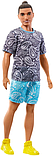 Лялька Кен Модник у футболці з візерунком пейслі Barbie, фото 4