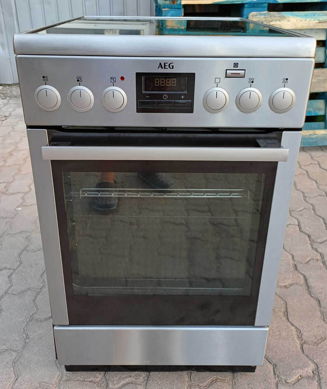 Індукційна кухонна плита 50см з парою AEG AEG CIB56400BX нерж сталь, фото 1