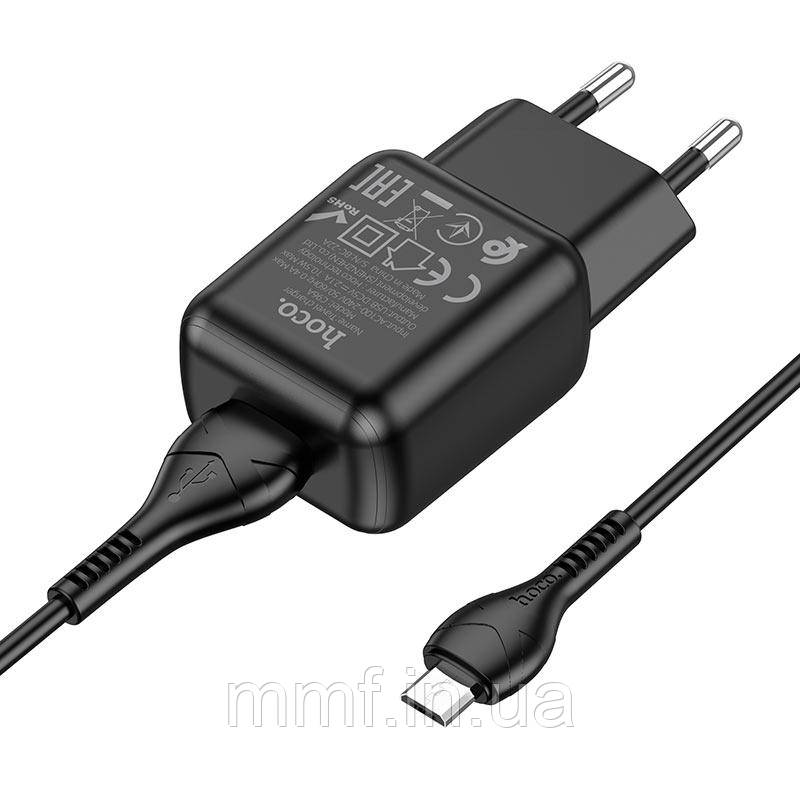 МЗП  HOCO C96A single port charger set(Micro)(EU) / black