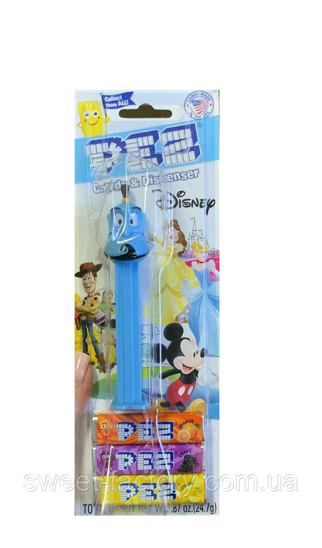 PEZ Candy & Dispenser Disney Aladdin Genie 3s 24g