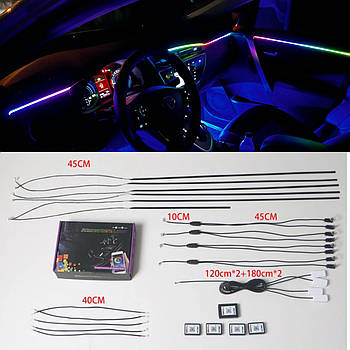 Підсвітка панелі амбієнт Ambient light RGB 18 в 1