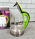 Чайник скляний електричний 1.8 л з підсвіткою 2000 Вт Edenberg EB-83556/Міжник для дому, фото 6