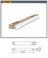 LED светильник IP65 линейный магистральный VIDEX 18W 0.6М 5000K