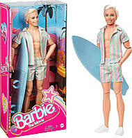 Кукла Кен Барби Раян Гослинг с доской для серфинга Barbie The Movie Ken Beach